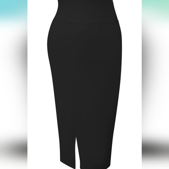 TAPATA Office Business Casual Pencil Skirt High Waist Stretch Bodycon - Picture 2 of 7